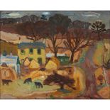 § SIR WILLIAM GEORGE GILLIES C.B.E., L.L.D., R.S.A., P.R.S.W., R.A. (SCOTTISH 1898-1973) FARM AT