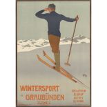 Walter Koch (1875-1915) Wintersport in Graubünden