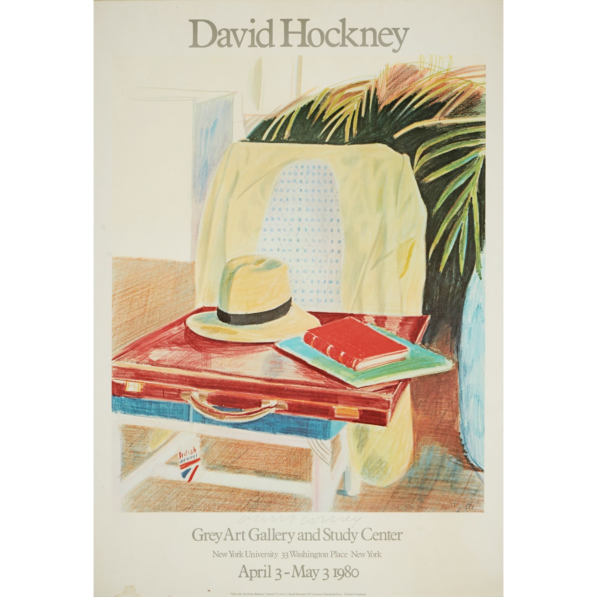 § DAVID HOCKNEY O.M., C.H., R.A. (BRITISH B.1937) DAVID HOCKNEY (GREY ART GALLERY) - 1980