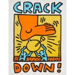 KEITH HARING (AMERICAN 1958-1990) CRACK DOWN - 1986