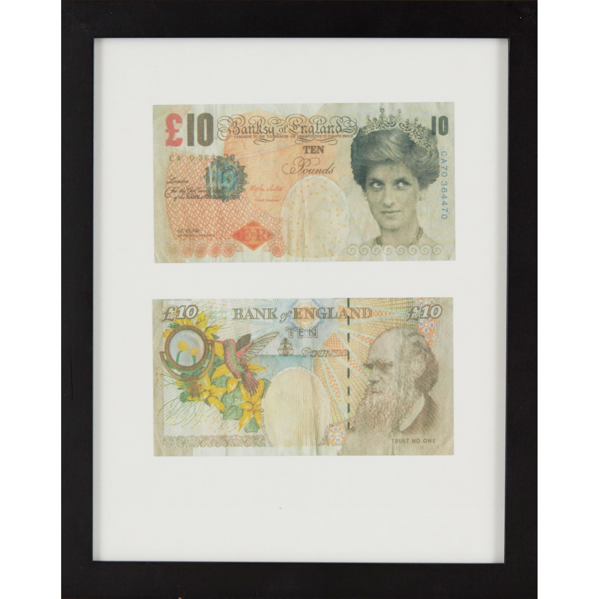 § BANKSY (BRITISH B.1974) TWO DI-FACED TENNERS - Image 2 of 3