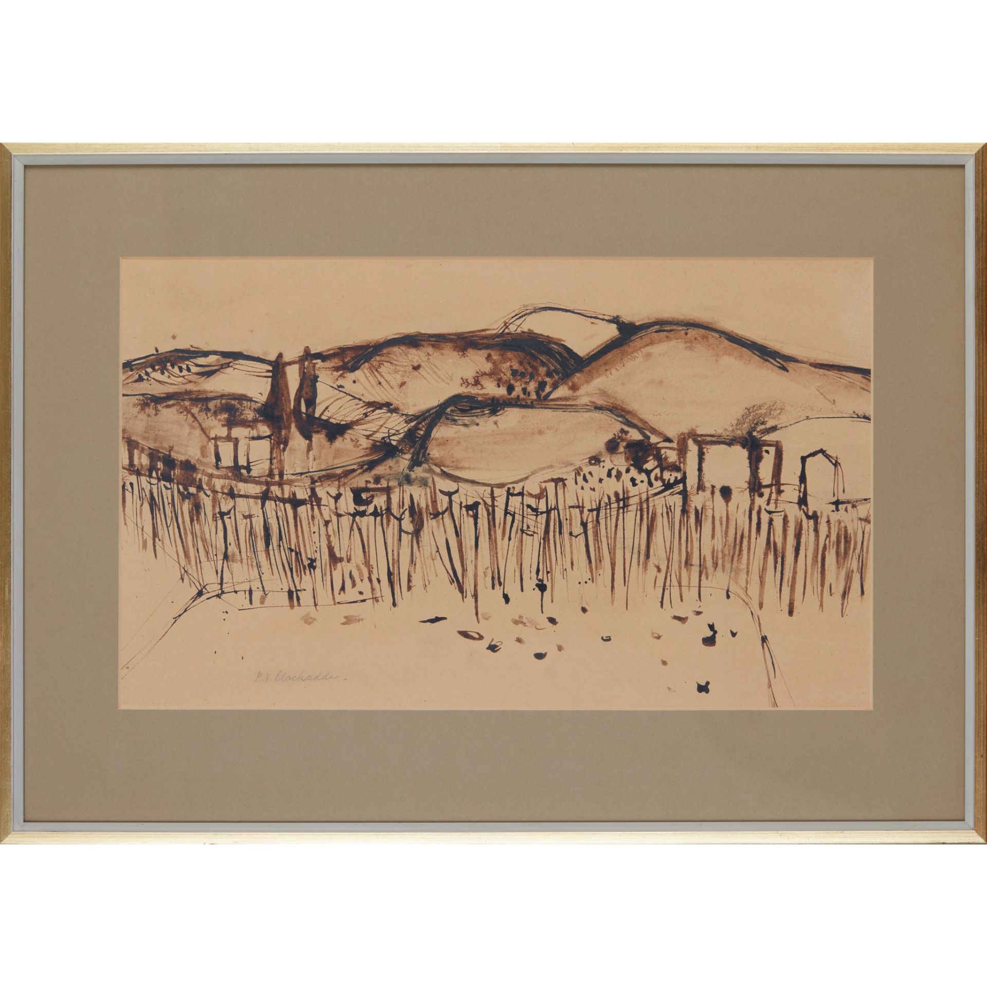 § ELIZABETH BLACKADDER O.B.E., R.A., R.S.A., R.S.W., R.G.I., D.Litt (SCOTTISH B.1931) TUSCAN SKETCH - Image 2 of 3