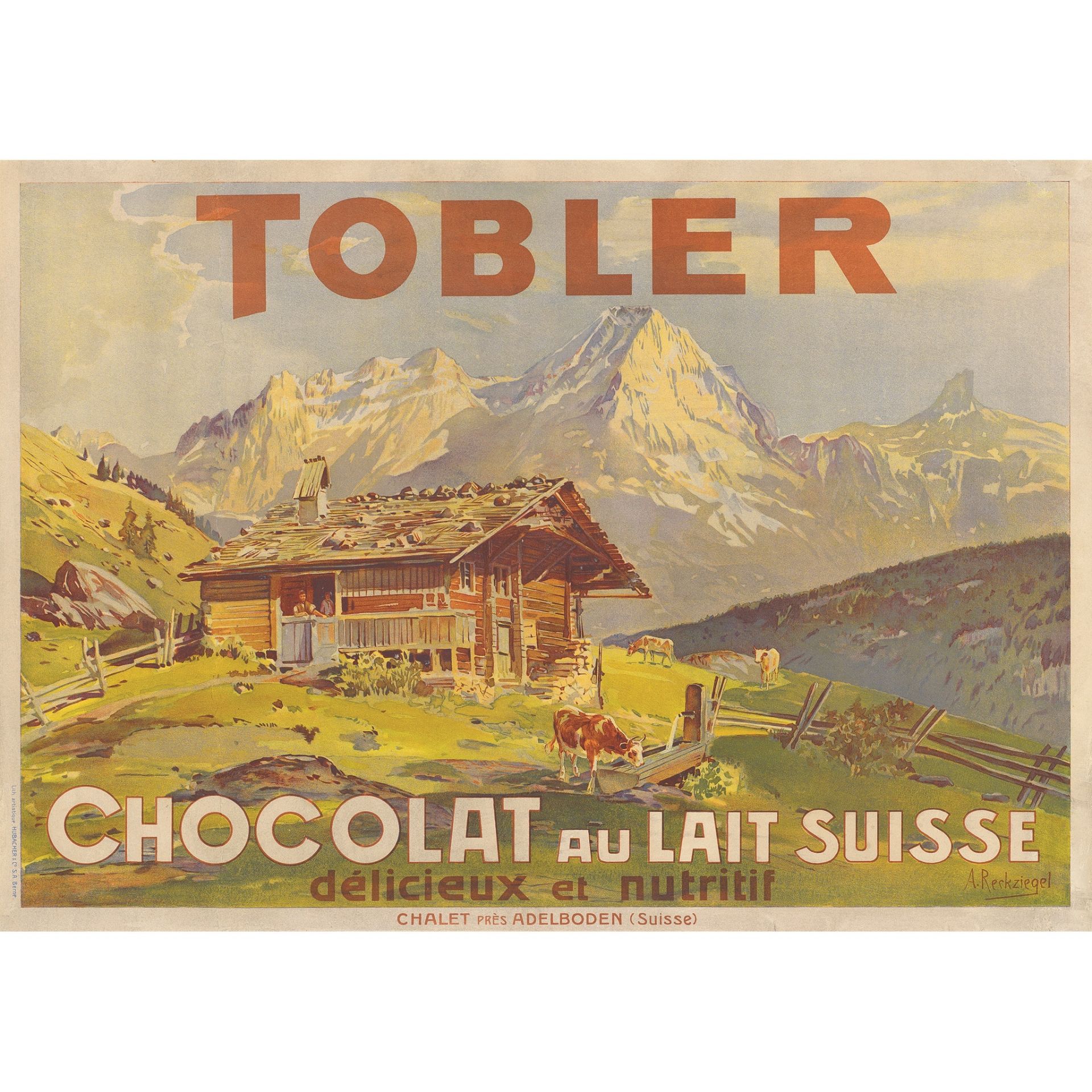 Anton Reckziegel (1865-1936) Tobler, Chocolat