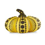 YAYOI KUSAMA (JAPANESE B.1929) PUMPKIN (YELLOW) - SOFT SCULPTURE