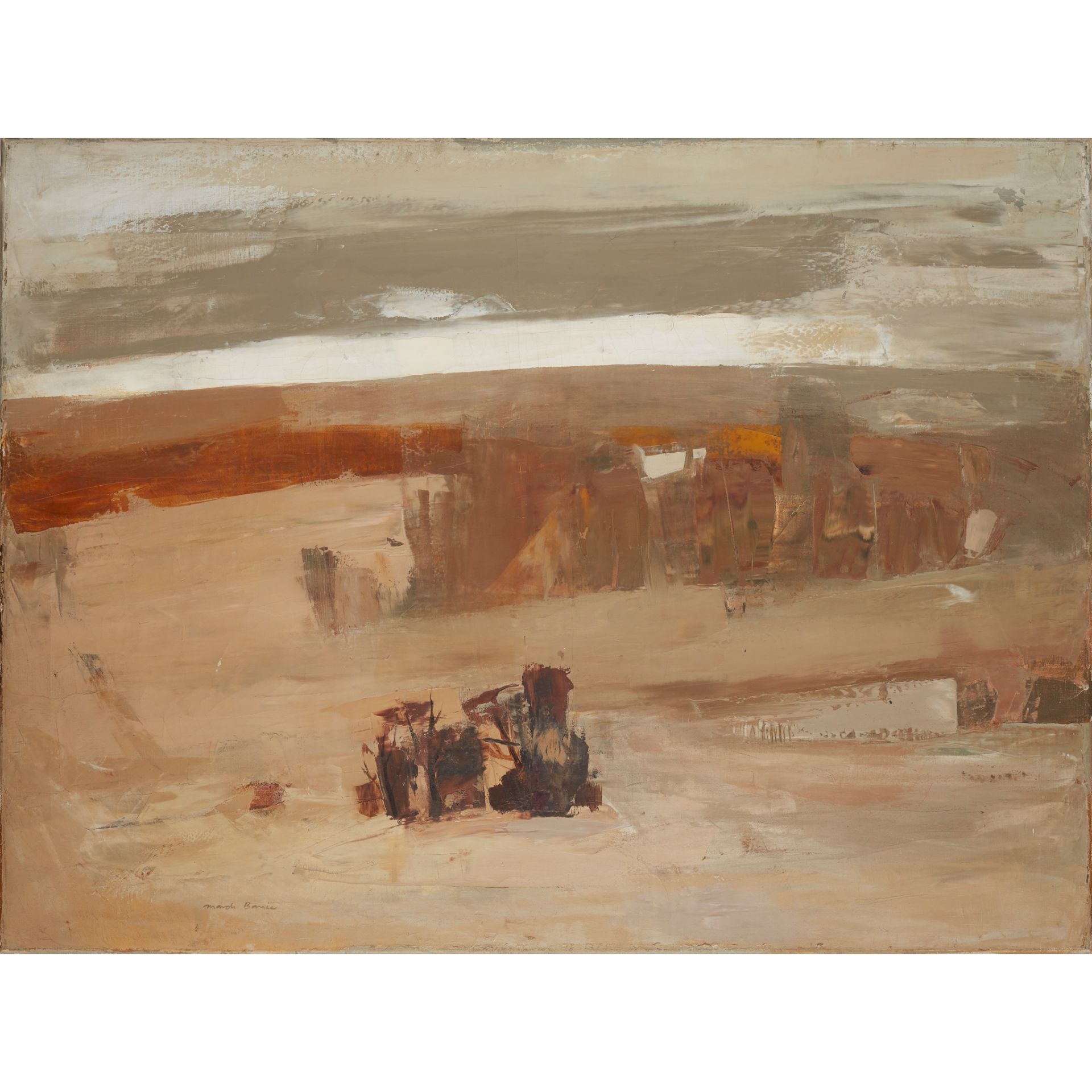 § MARDI BARRIE R.S.W. (SCOTTISH 1931-2004) PALE DUSK - Image 2 of 3