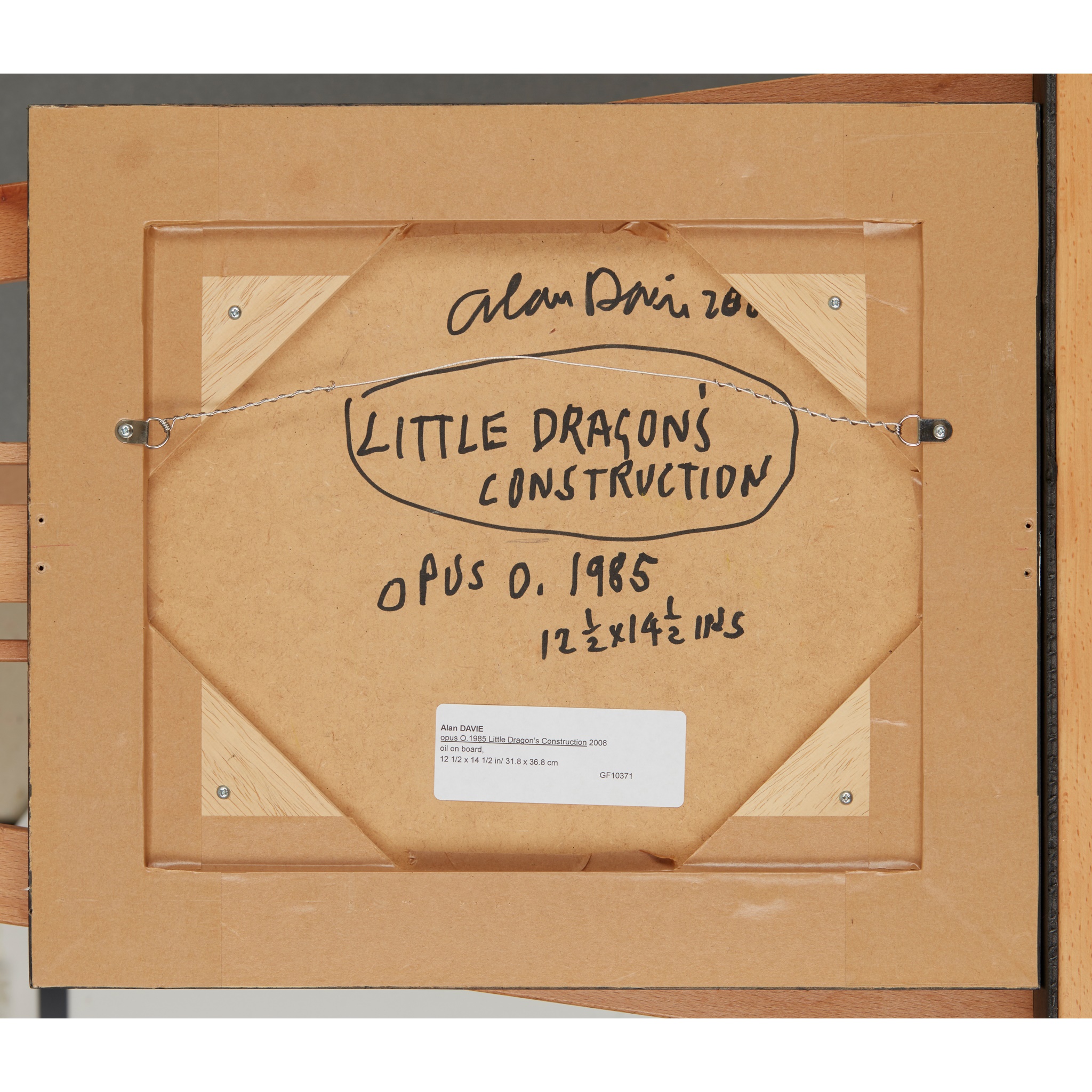 § ALAN DAVIE C.B.E., R.A., H.R.S.A. (BRITISH 1920-2014) LITTLE DRAGON'S CONSTRUCTION - Image 2 of 2