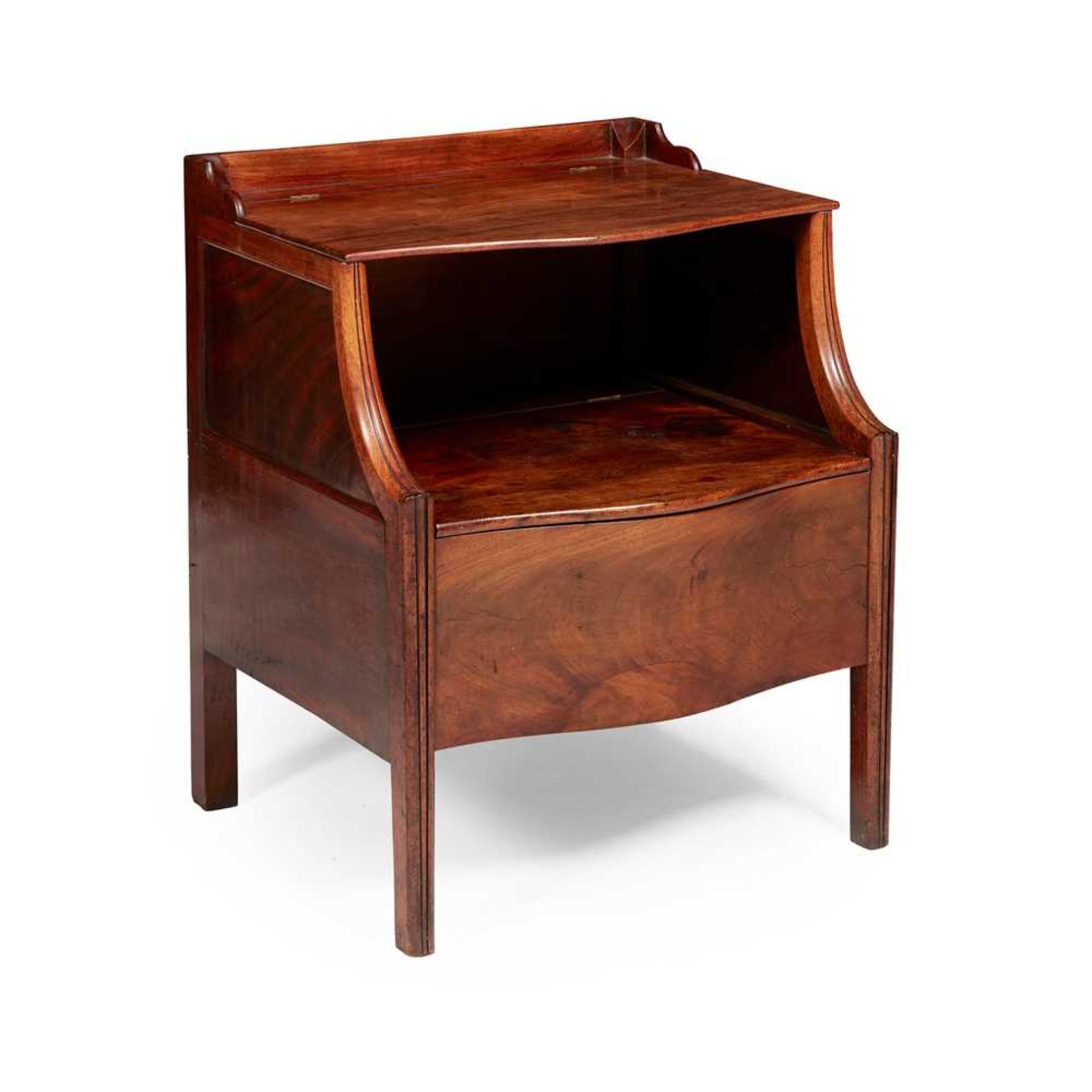 GEORGE III MAHOGANY BEDSIDE COMMODE 18TH CENTURY