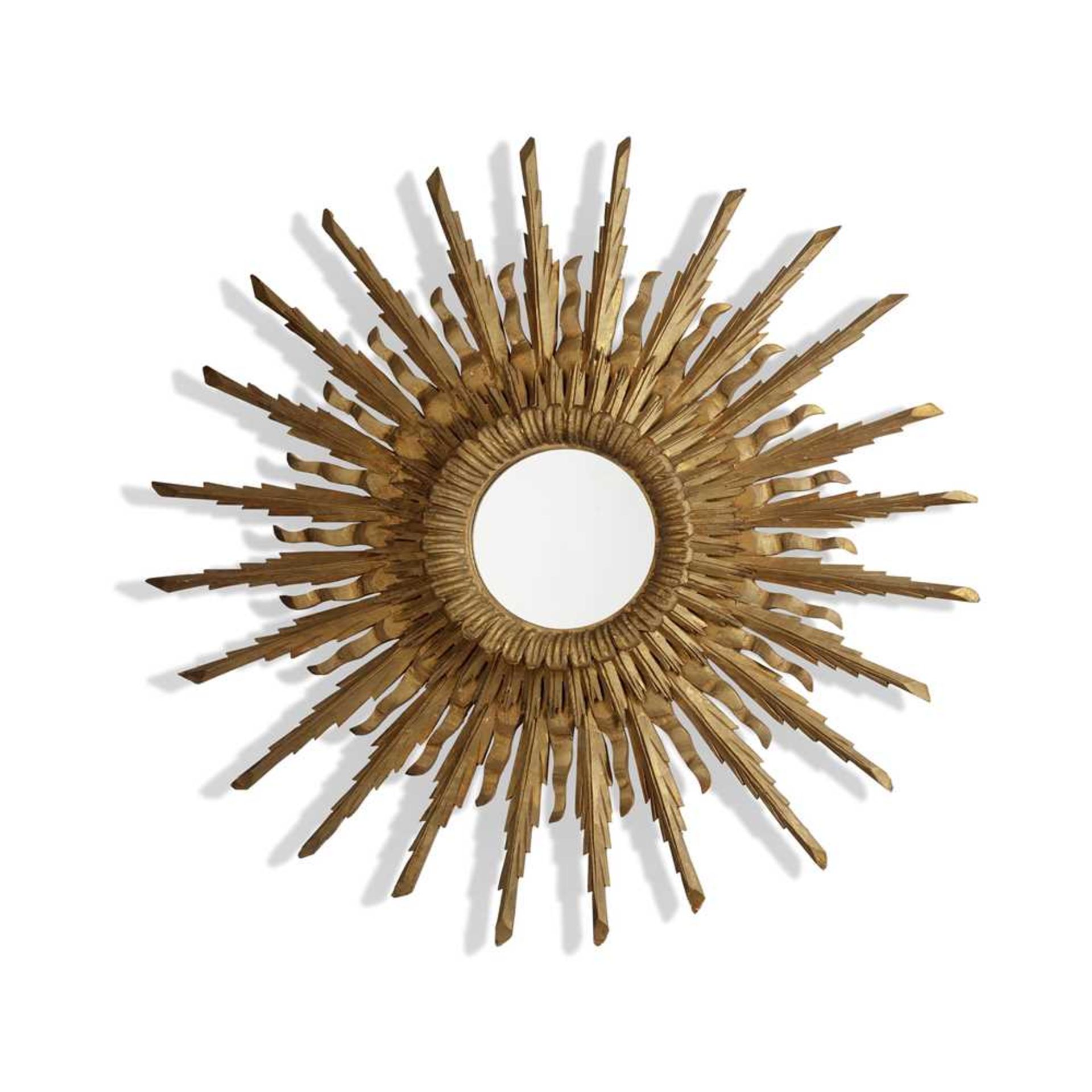 CONTINENTAL GILTWOOD SUNBURST MIRROR LATE 19TH/ EARLY 20TH CENTURY