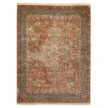 PERSIAN STYLE SILK 'HUNTING' CARPET MODERN