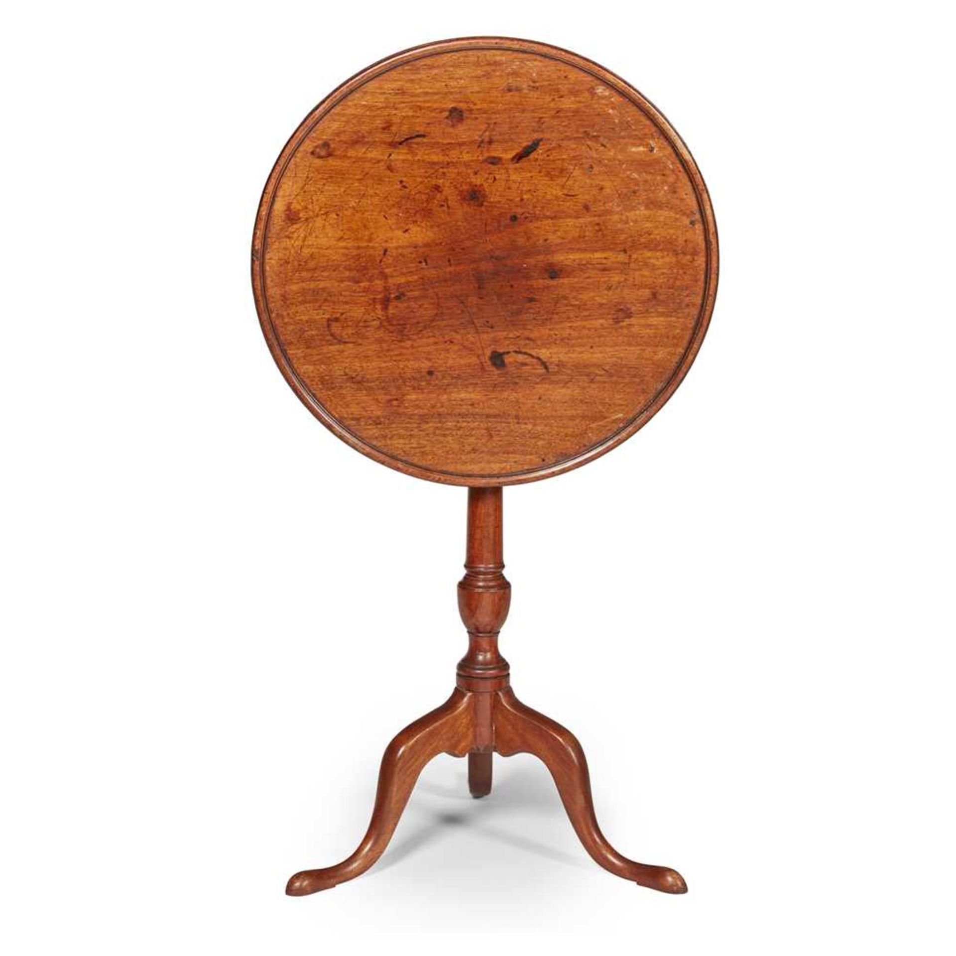 GEORGE III MAHOGANY TRIPOD TABLE MID 18TH CENTURY - Bild 2 aus 2