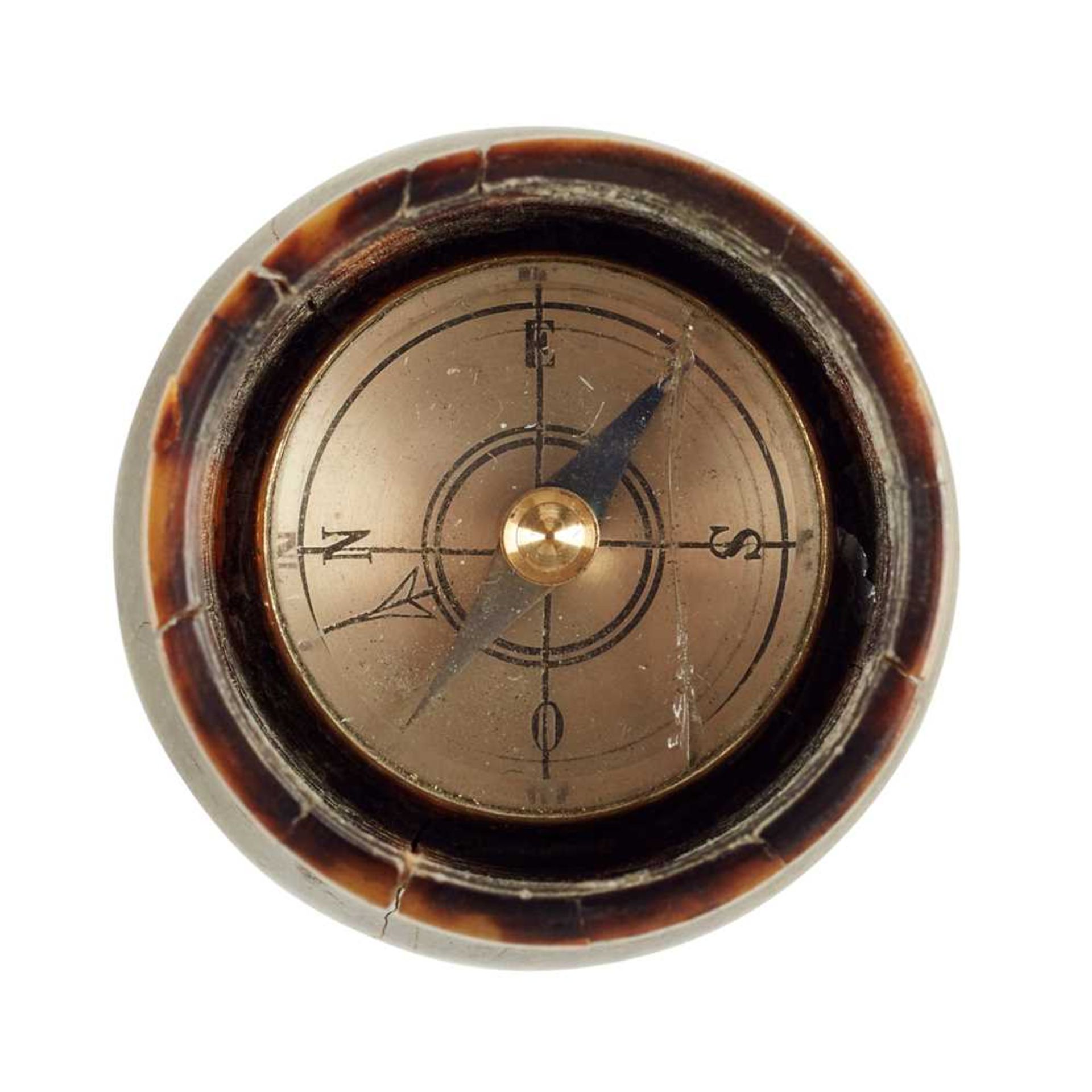 UNUSUAL TELESCOPE COMPASS WALKING STICK 19TH CENTURY - Image 3 of 3