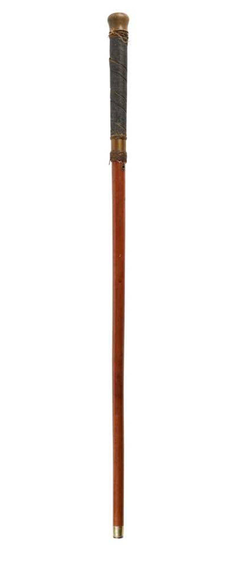 UNUSUAL TELESCOPE COMPASS WALKING STICK 19TH CENTURY - Image 2 of 3