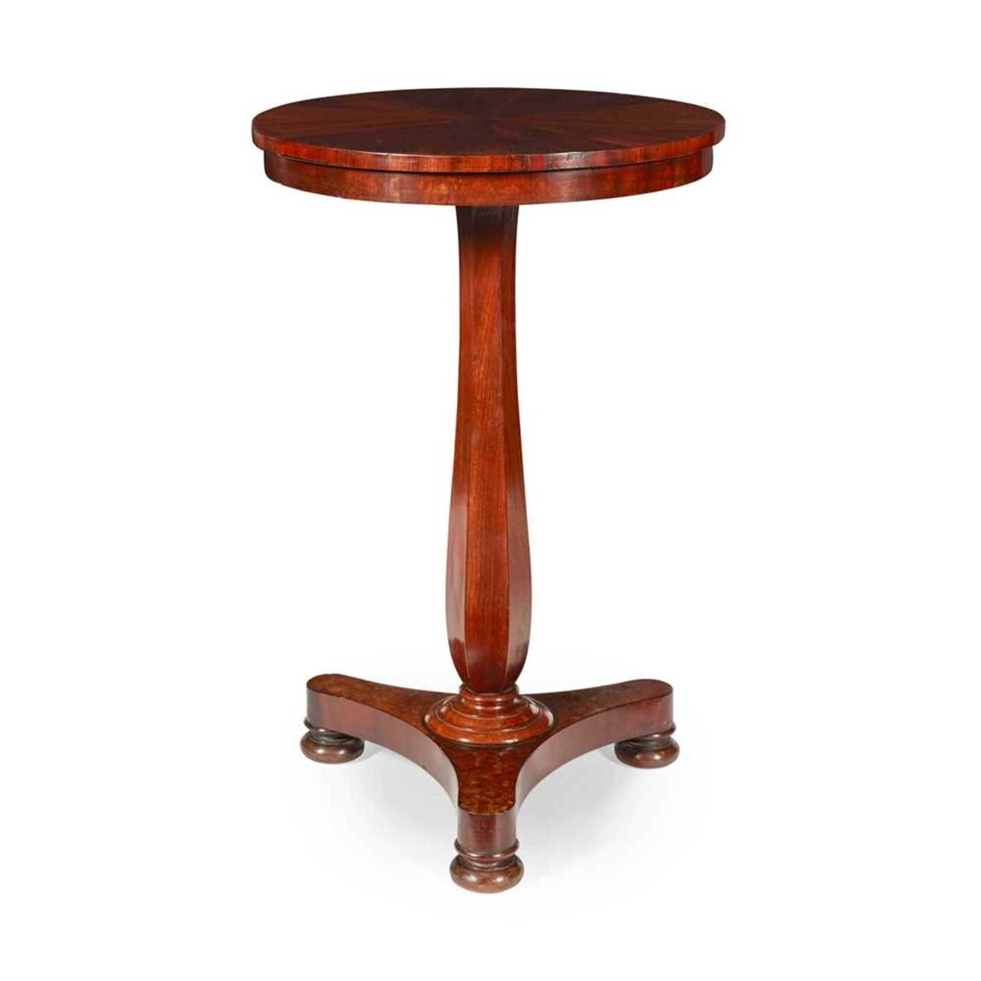 LATE REGENCY MAHOGANY LAMP TABLE EARLY 19TH CENTURY