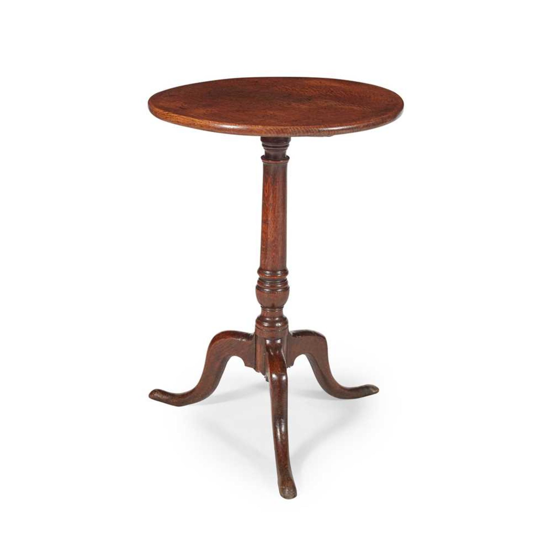 GEORGE III OAK TRIPOD TABLE 18TH CENTURY