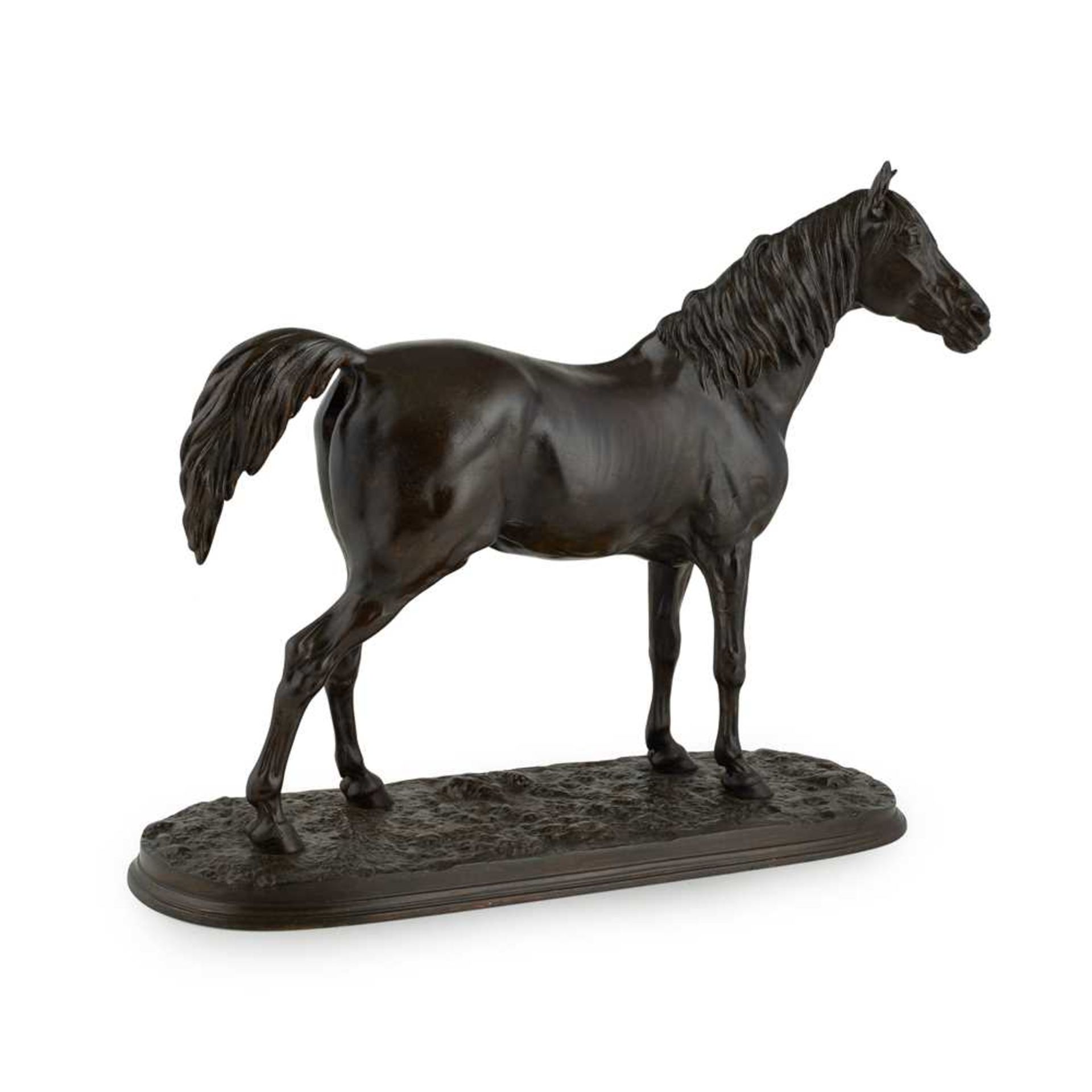 AFTER PIERRE-JULES MENE (FRENCH, 1810-1879) HORSE - Bild 2 aus 2