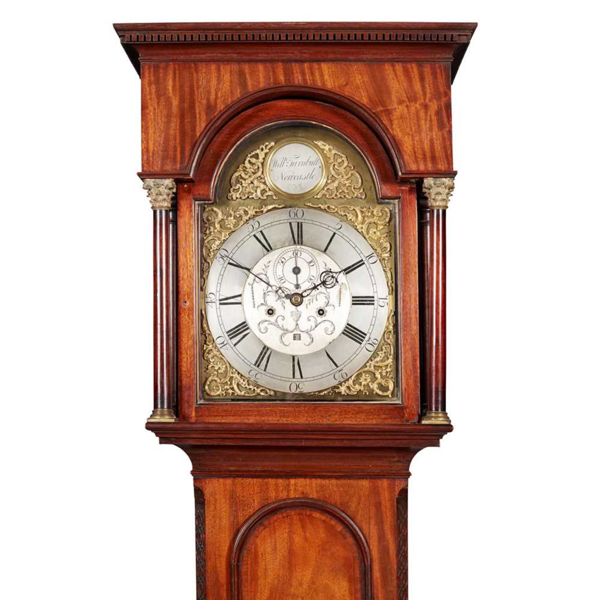 GEORGE III OAK LONGCASE CLOCK, WILLIAM TURNBULL, NEWCASTLE 18TH CENTURY - Image 2 of 3