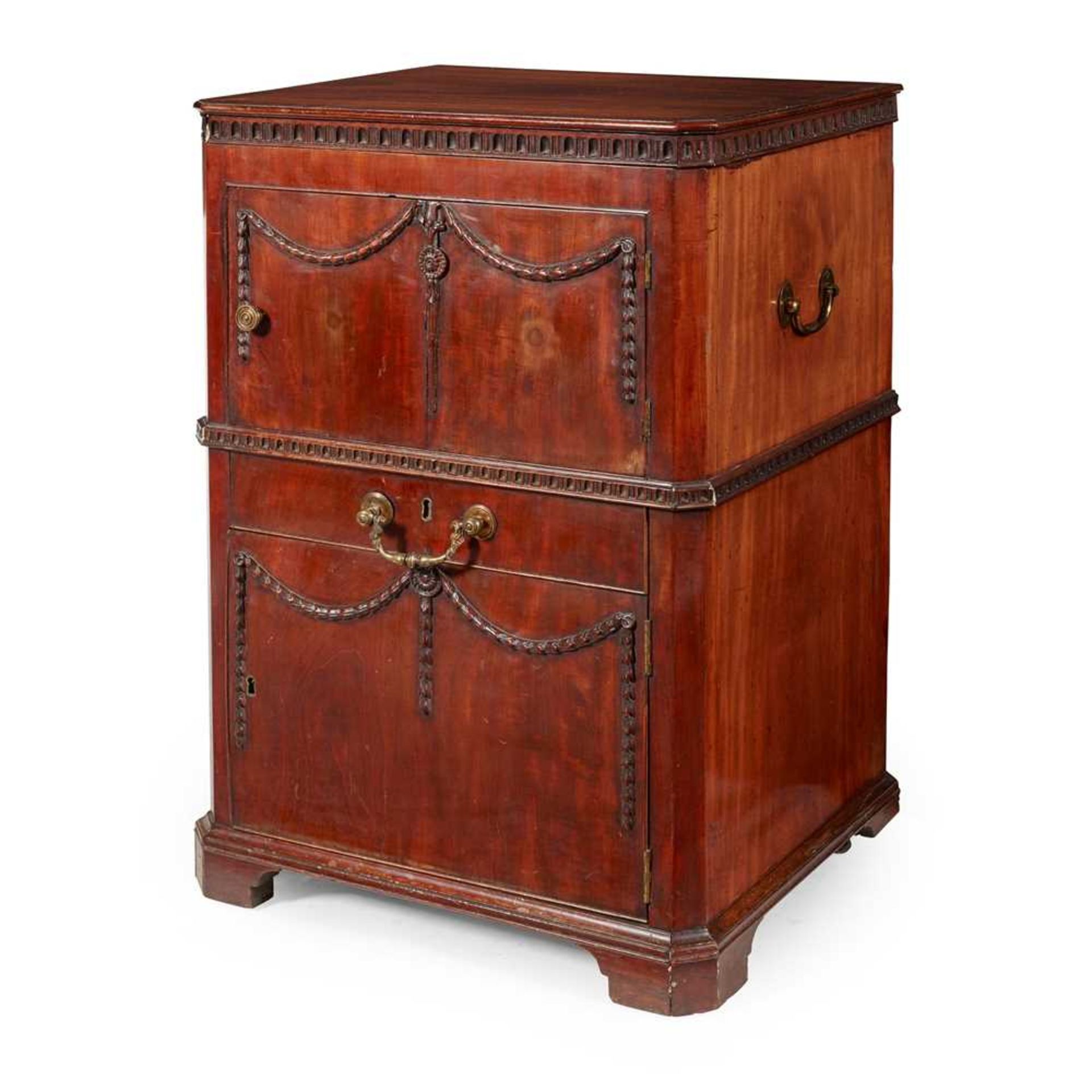 GEORGE III MAHOGANY NIGHT COMMODE 18TH CENTURY