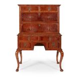QUEEN ANNE WALNUT SEAWEED MARQUETRY CHEST-ON-STAND EARLY 18TH CENTURY