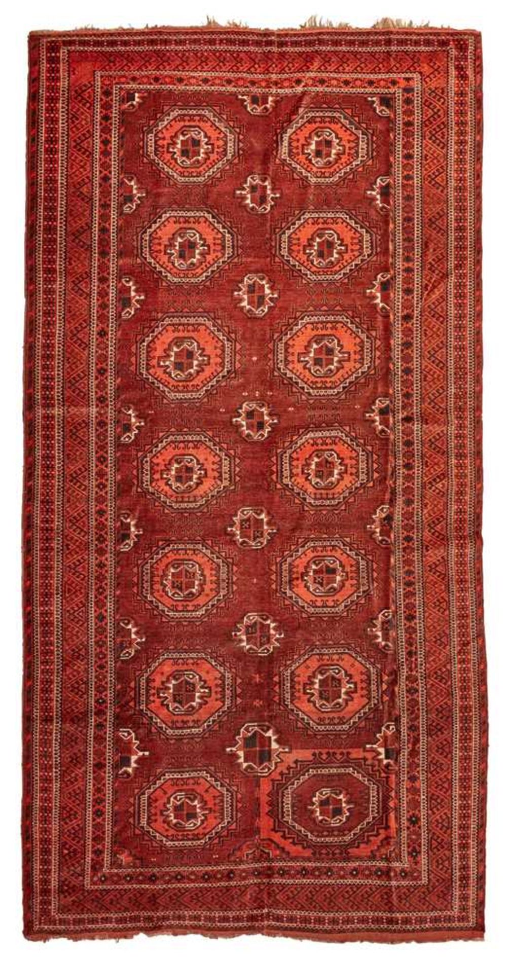 ERSARI KIZIL AYAK CARPET TURKMENISTAN, LATE 19TH CENTURY