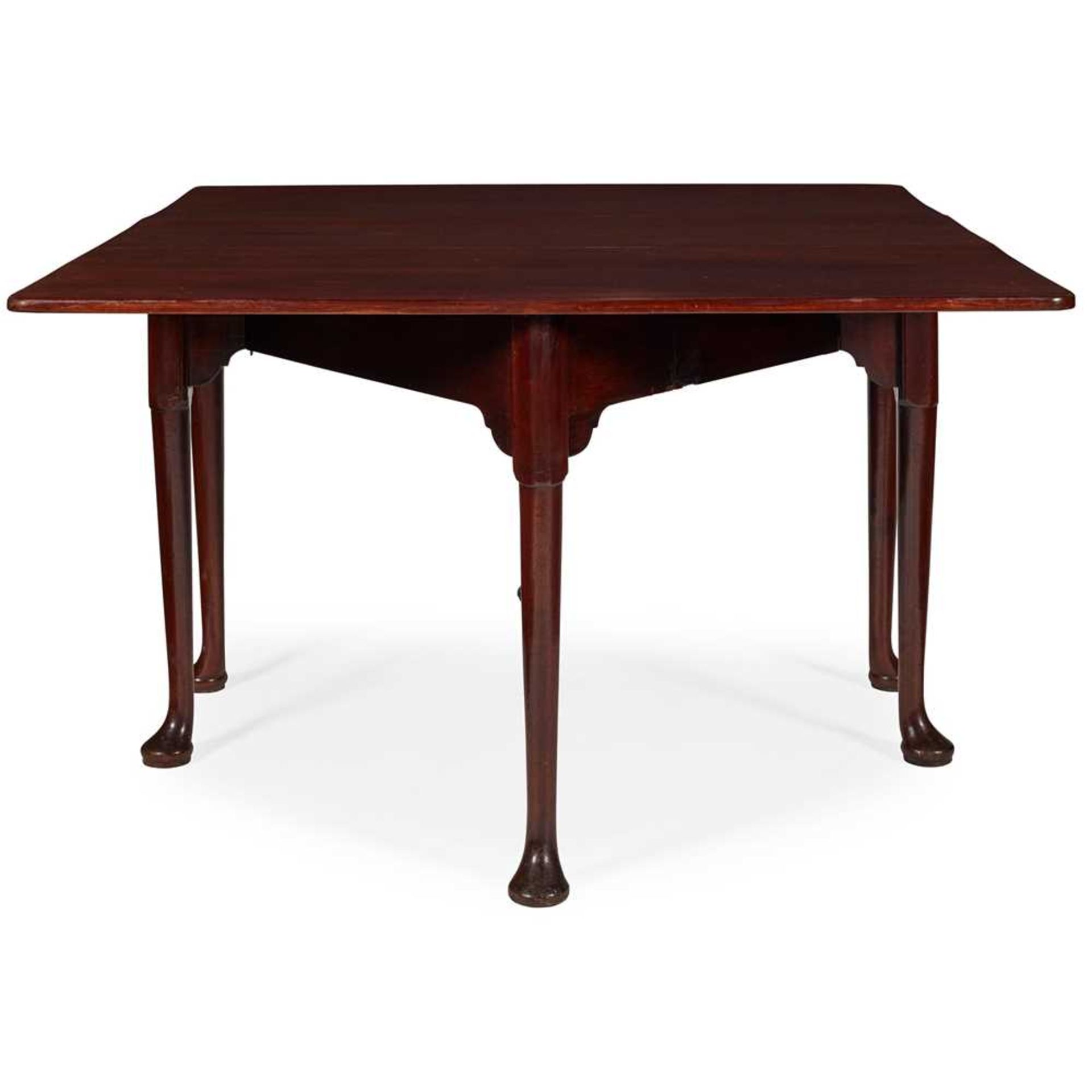 GEORGE II MAHOGANY DROP-LEAF DINING TABLE MID 18TH CENTURY - Bild 3 aus 3