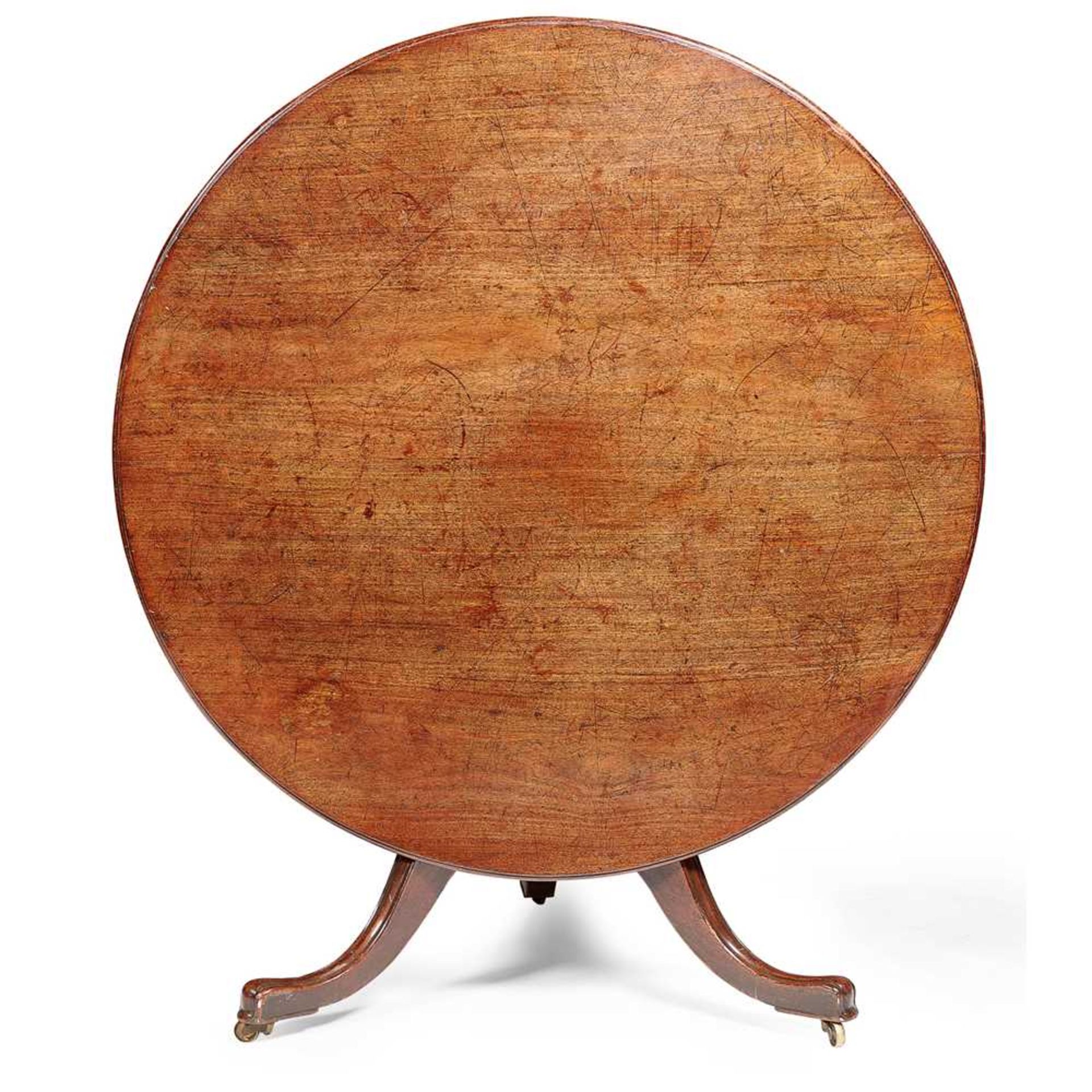 GEORGE III MAHOGANY TILT-TOP SUPPER TABLE 18TH CENTURY - Image 2 of 2