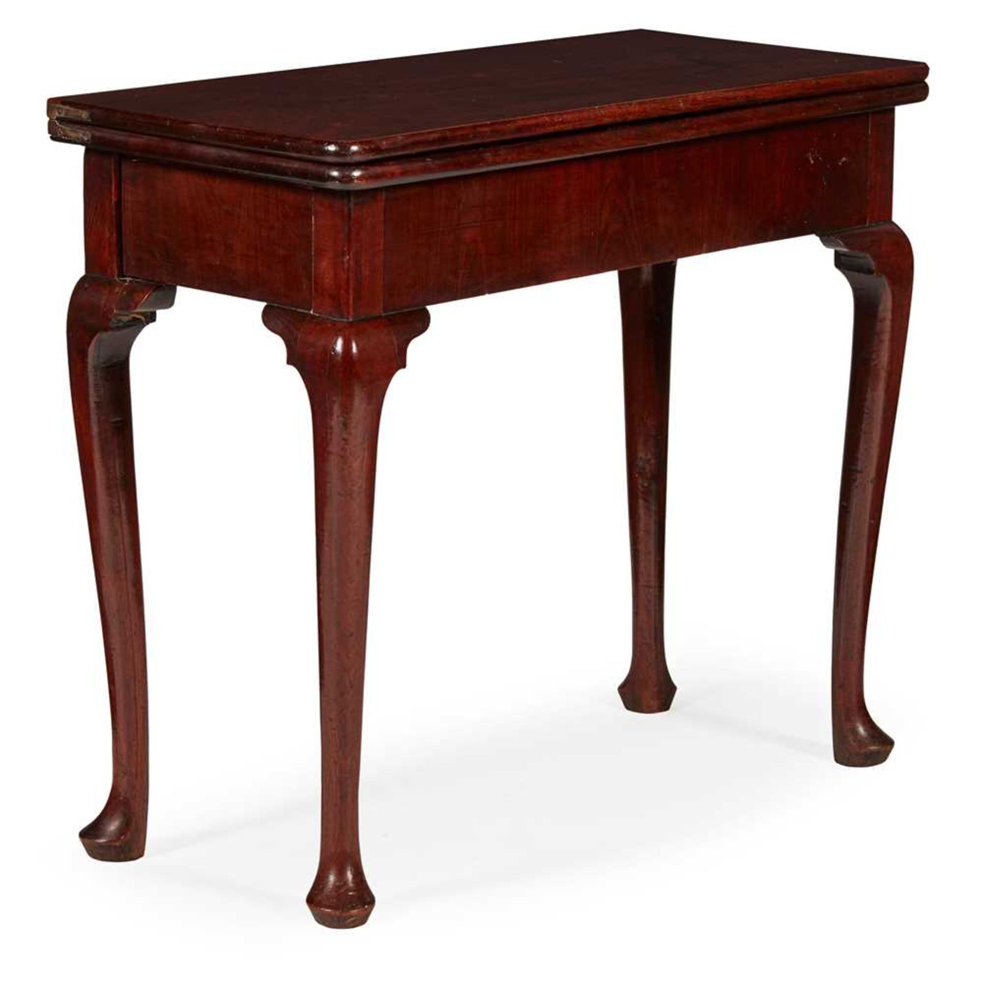 GEORGE II MAHOGANY TEA TABLE MID 18TH CENTURY