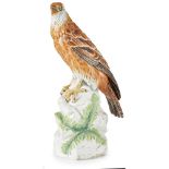LARGE DRESDEN PORCELAIN FIGURE OF AN EAGLE 19TH CENTURY
