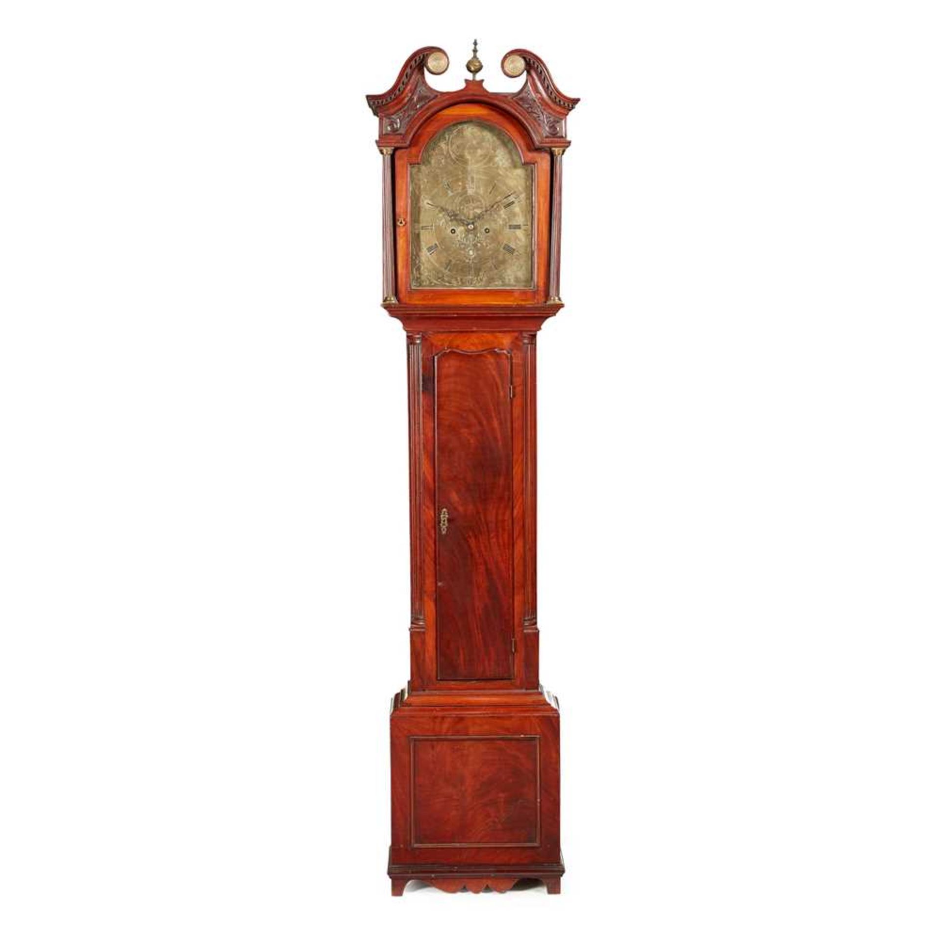 SCOTTISH GEORGE III MAHOGANY LONGCASE CLOCK, GEORGE STODDART, EDINBURGH LATE 18TH CENTURY