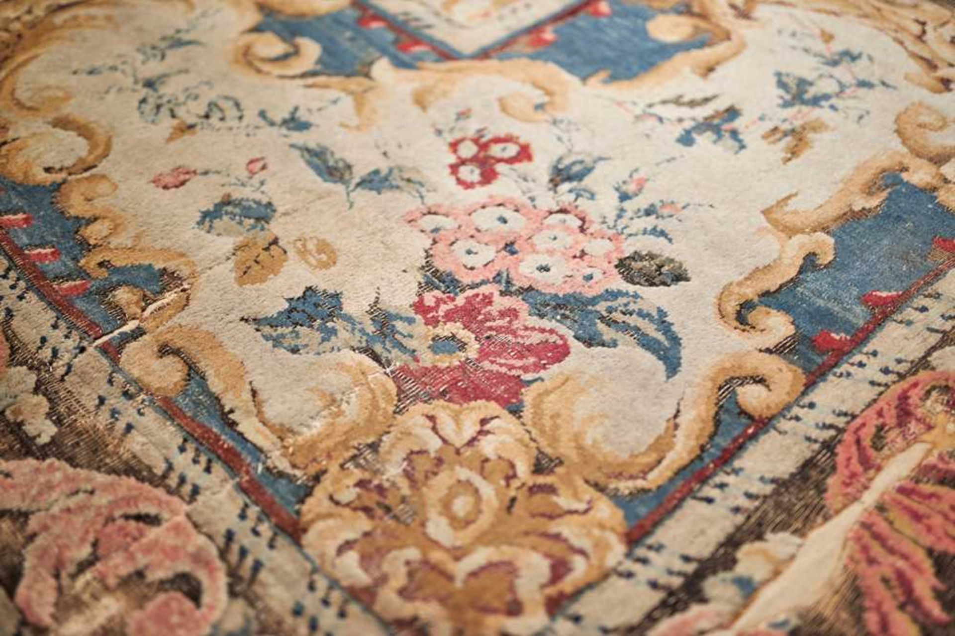 PONDICHERRY CARPET SOUTHEAST INDIA, MID 19TH CENTURY - Bild 9 aus 10