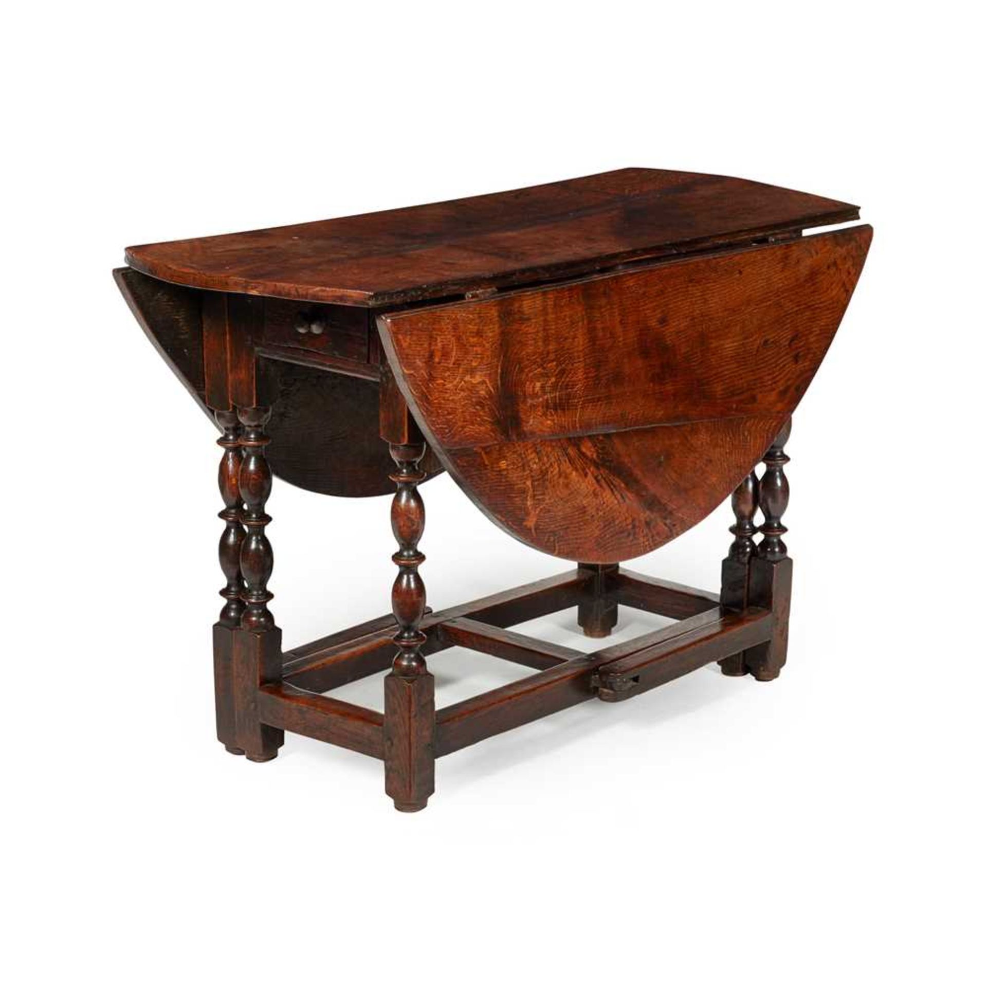 WILLIAM AND MARY OAK GATELEG TABLE EARLY 18TH CENTURY