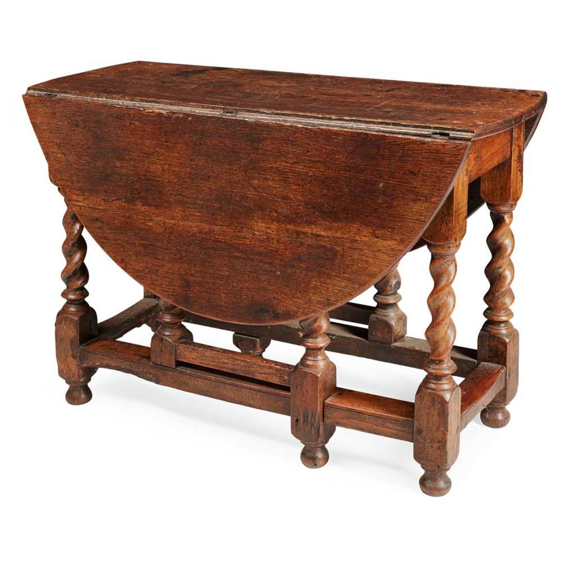 GEORGE I OAK DROP-LEAF TABLE EARLY 18TH CENTURY