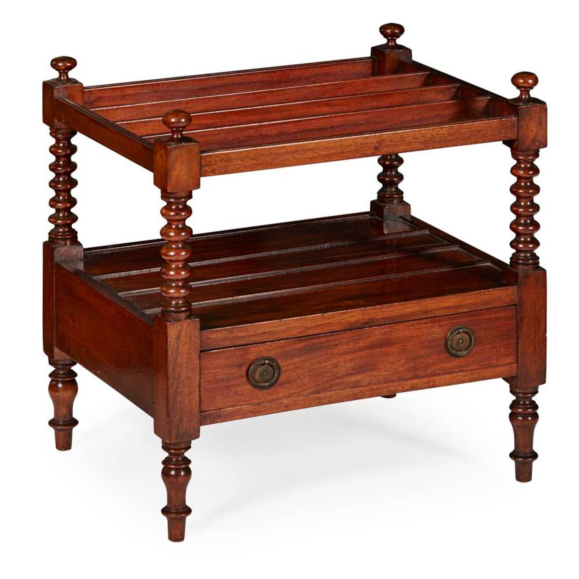 REGENCY MAHOGANY CANTERBURY EARLY 19TH CENTURY