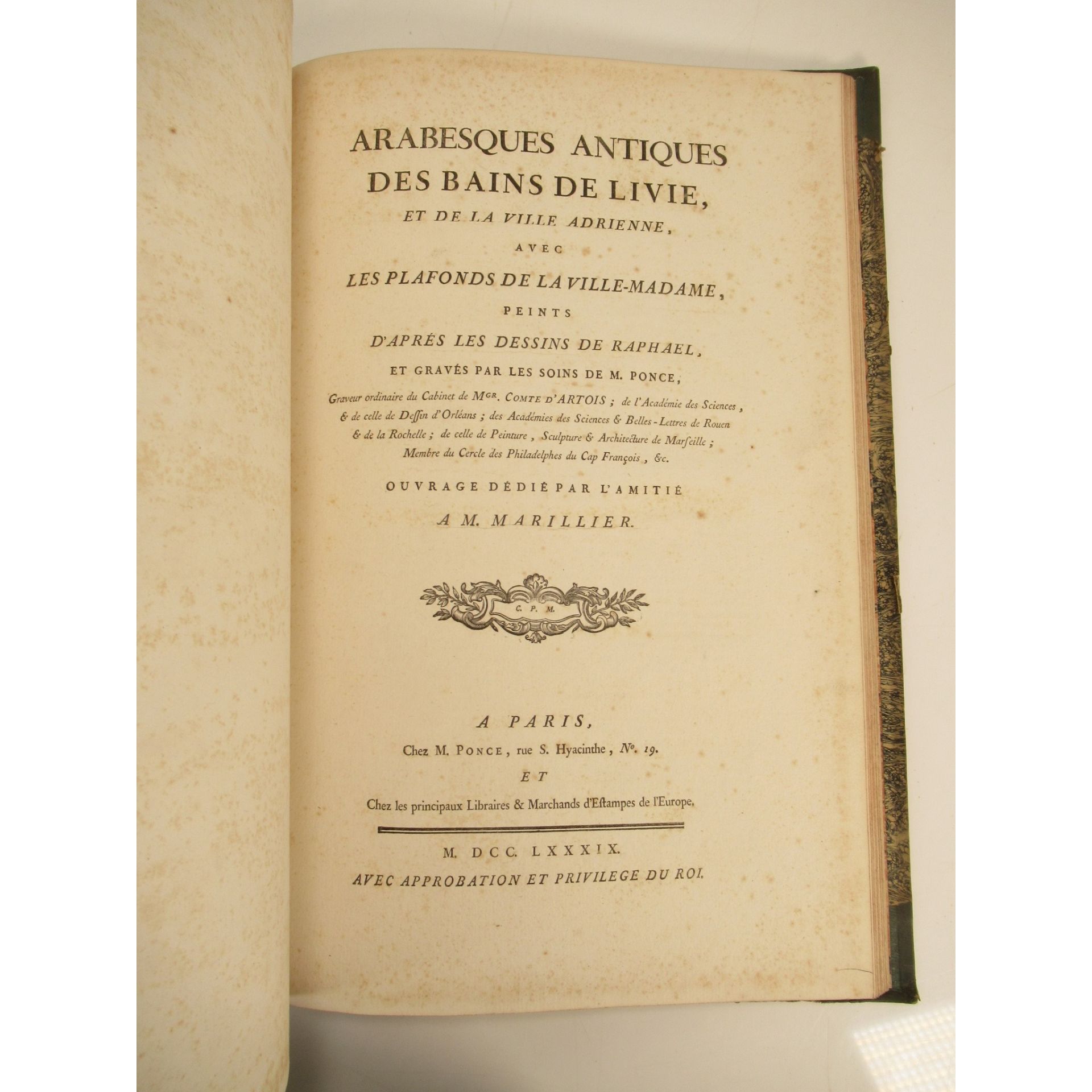 Ponce, Nicolas Collection des Tableaux et Arabesques - Image 3 of 4