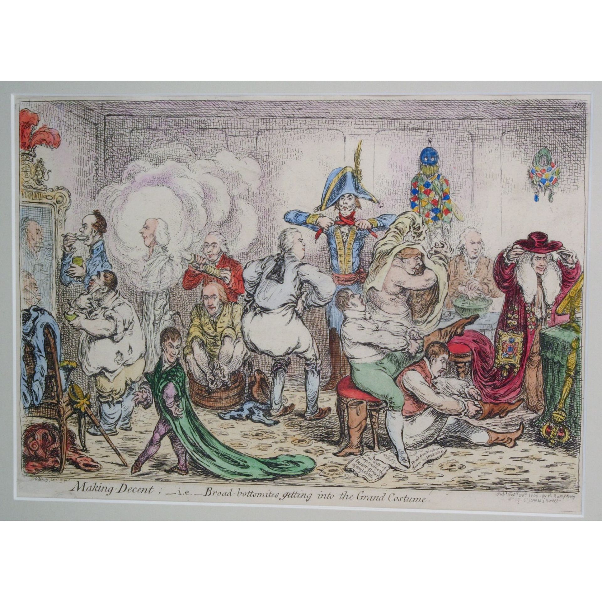 Gillray, John 4 etchings, comprising - Image 2 of 4