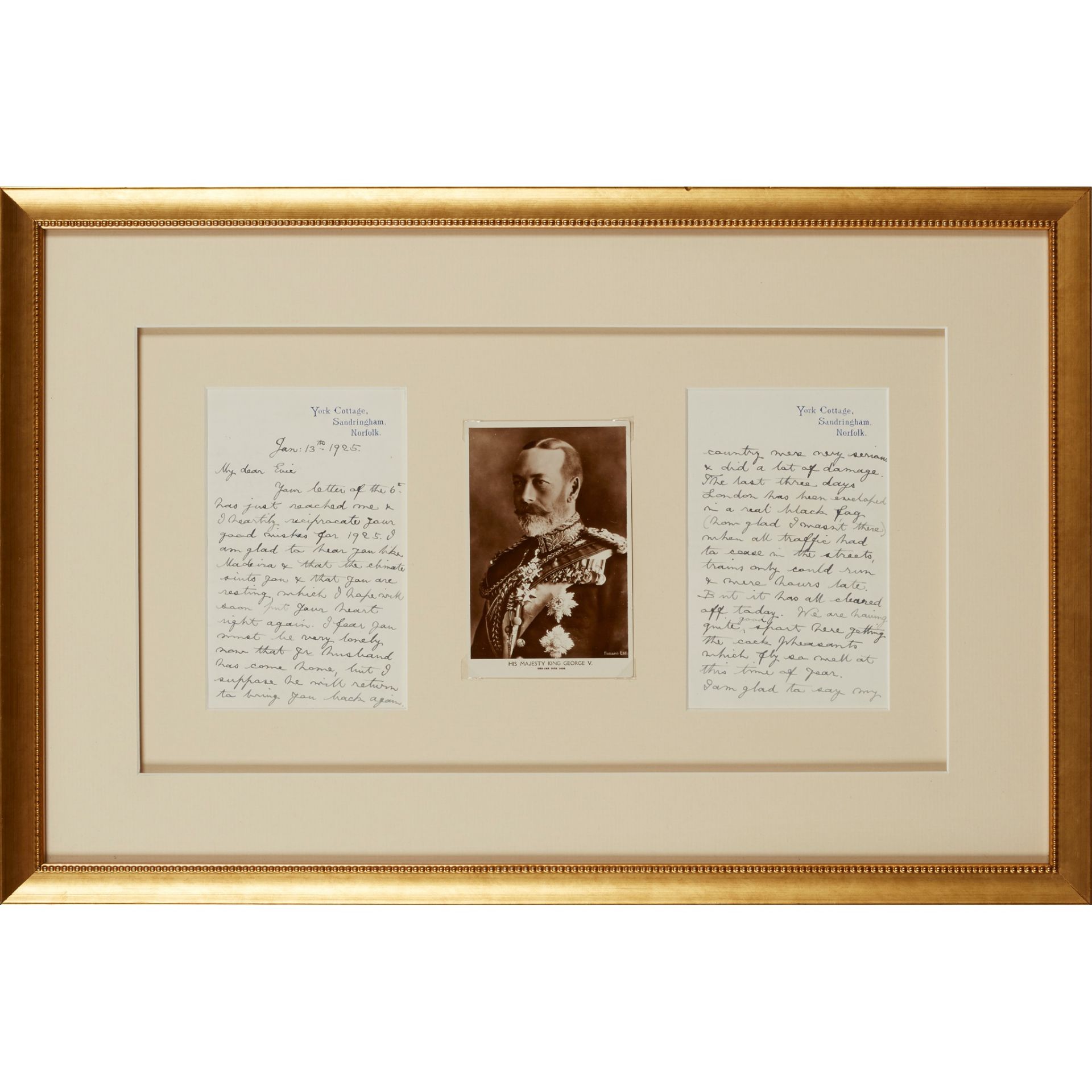 George V, King of the United Kingdom Signed letters, documents and photographs - Image 5 of 6