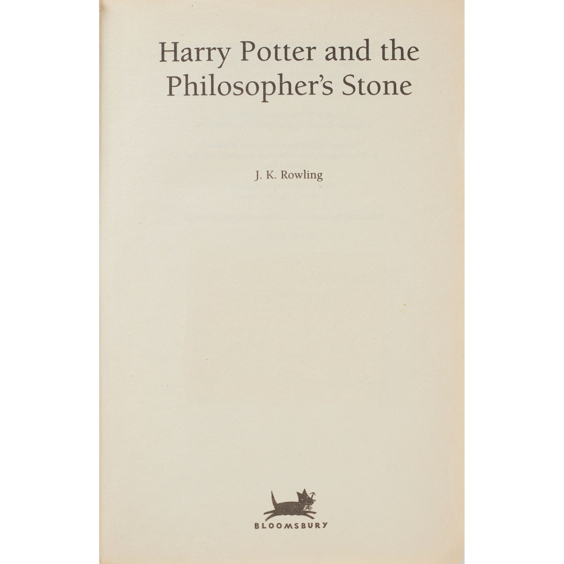 Rowling, J.K. - Harry Potter and the Philosopher's Stone The first edition, first impression of the - Image 4 of 6