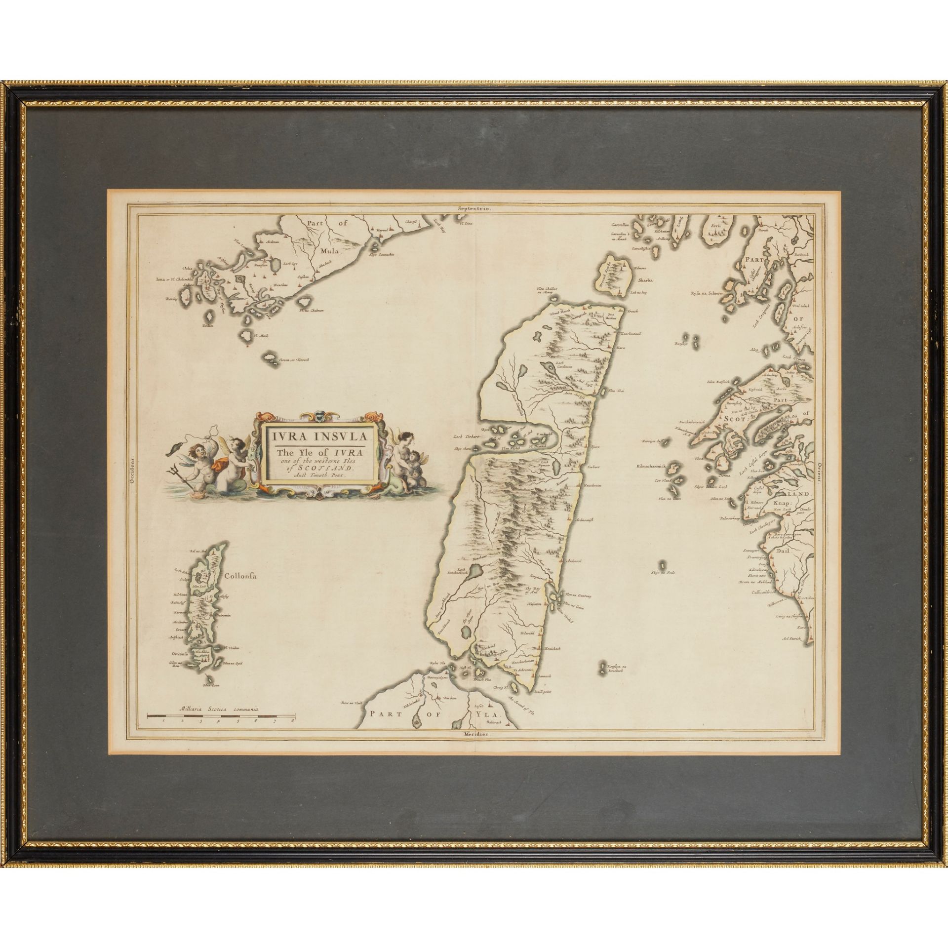 Blaeu, Jan 8 framed and glazed Scottish maps, 17th century - Image 8 of 9