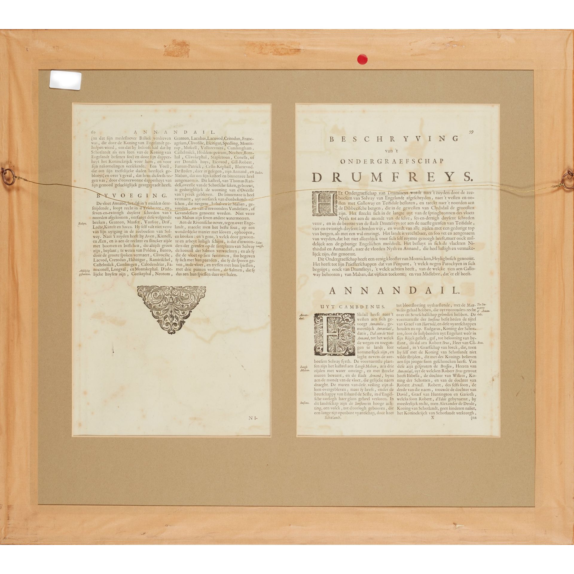 Blaeu, Jan 8 framed and glazed Scottish maps, 17th century - Image 5 of 9