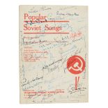 Workers' Music Association Popular Soviet Songs - signed by many well-known personalities