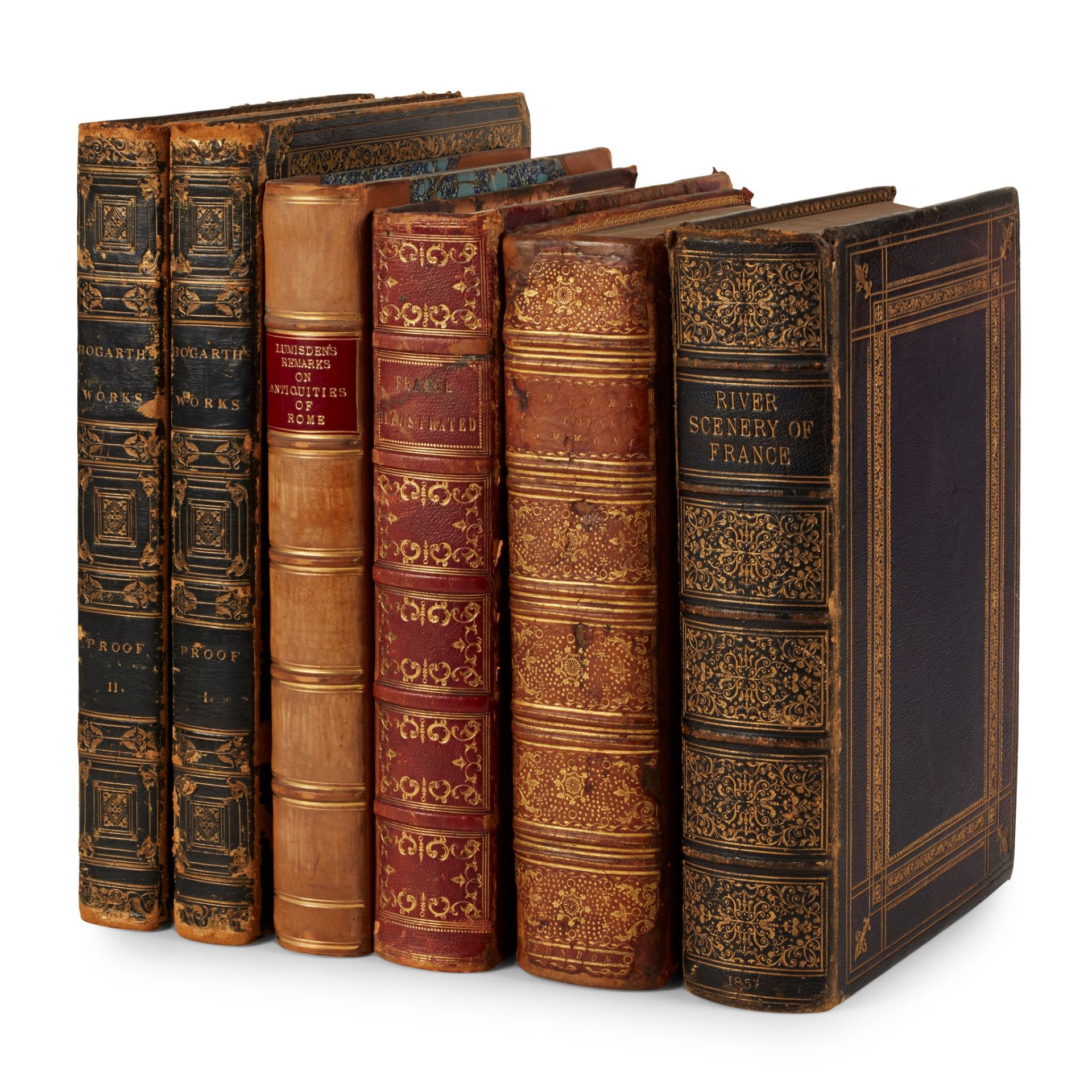 Six Quarto Volumes including Turner, J.M.W.