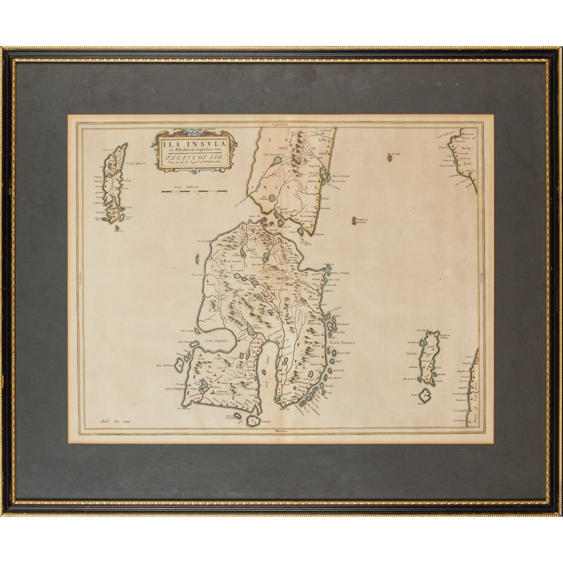 Blaeu, Jan 8 framed and glazed Scottish maps, 17th century - Image 6 of 9