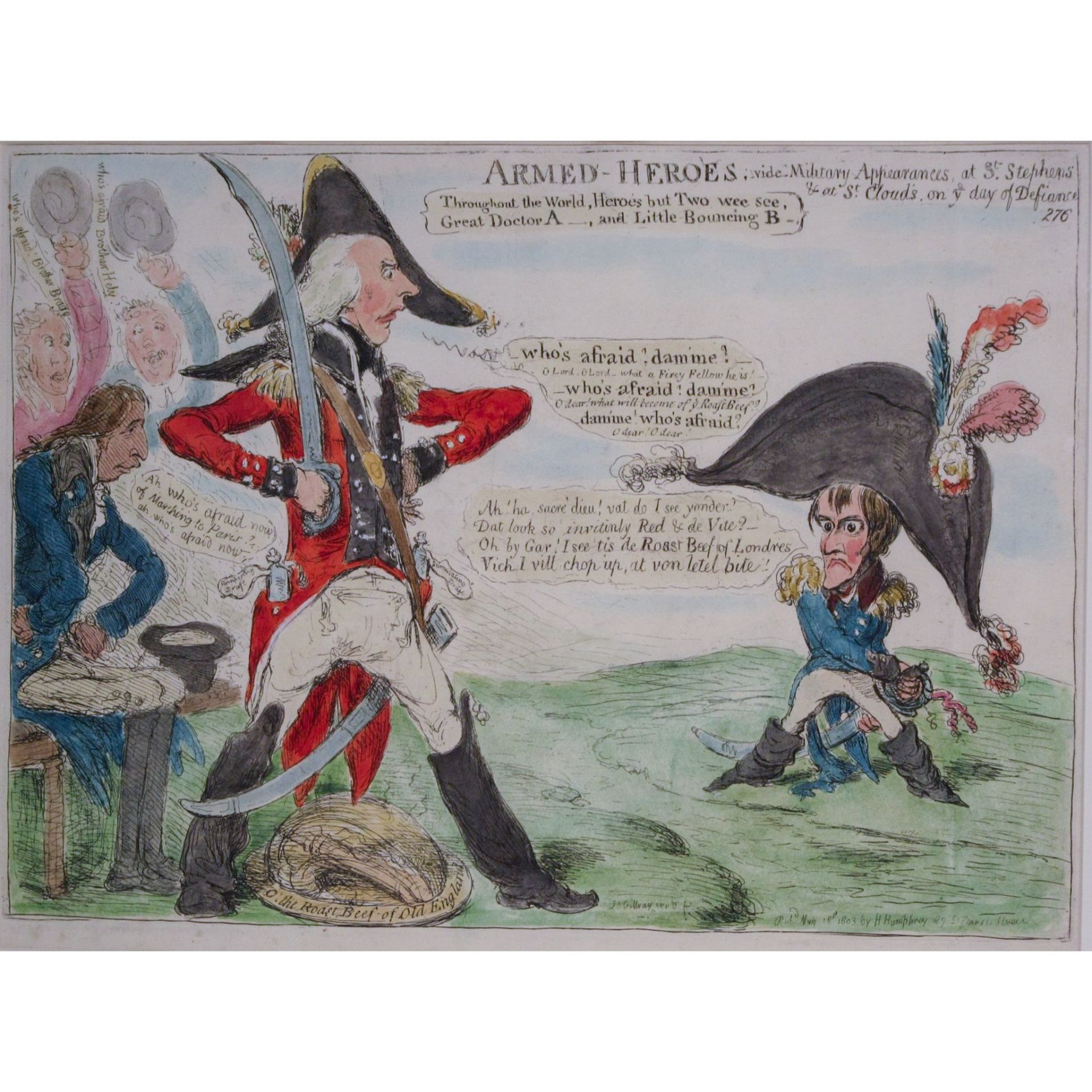 Gillray, John 4 etchings, comprising