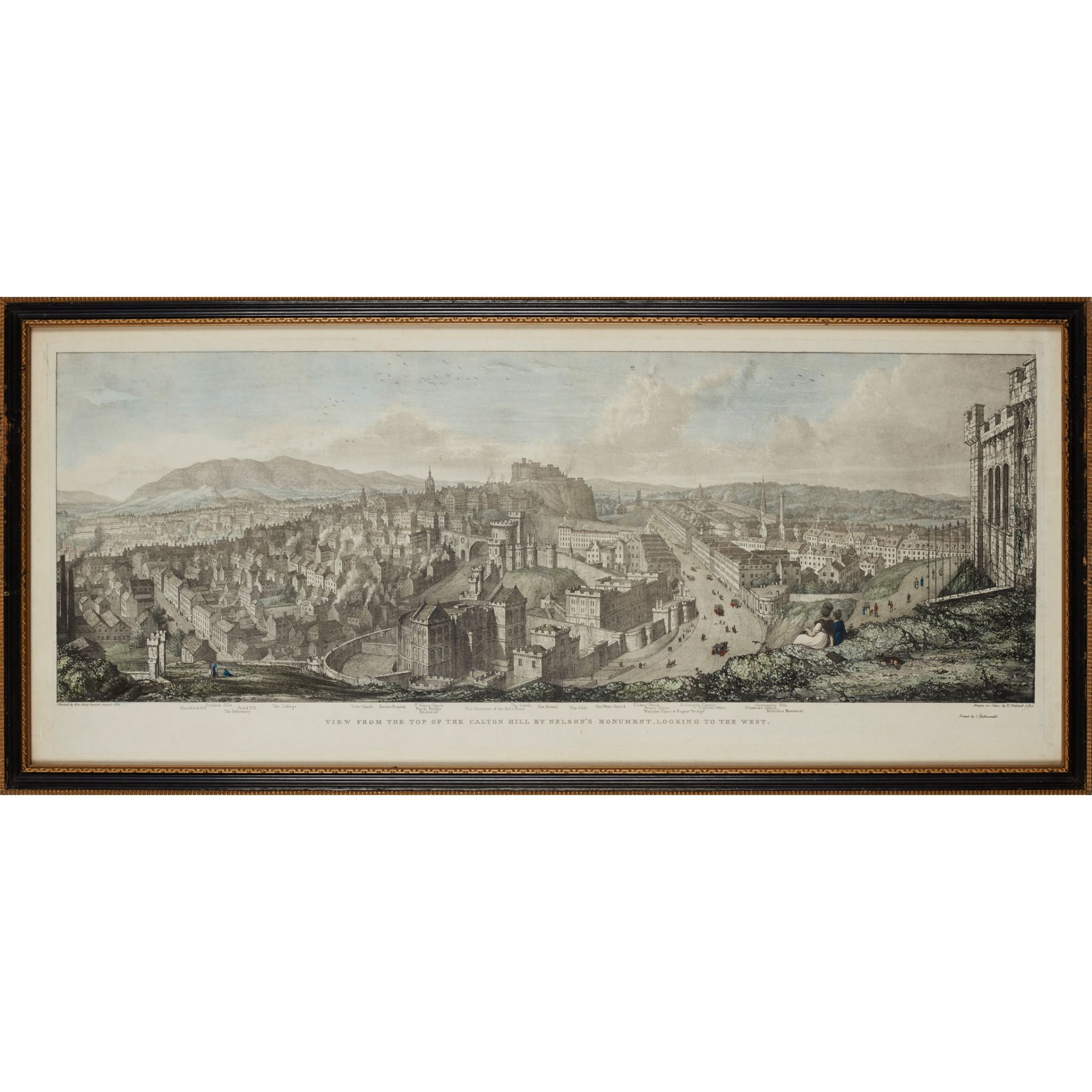 Edinburgh - Stewart Mary Four hand coloured lithographed views of Edinburgh - Bild 3 aus 4