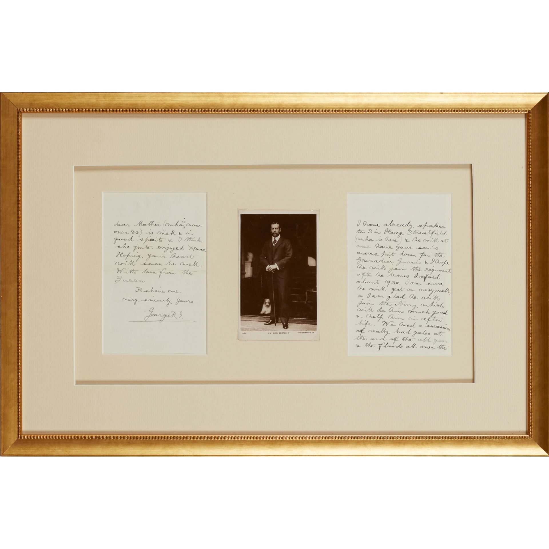 George V, King of the United Kingdom Signed letters, documents and photographs - Image 6 of 6