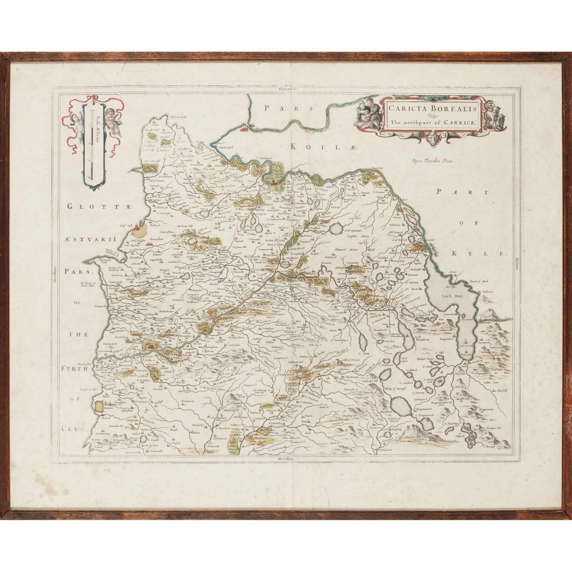 Blaeu, Jan 8 framed and glazed Scottish maps, 17th century - Image 9 of 9