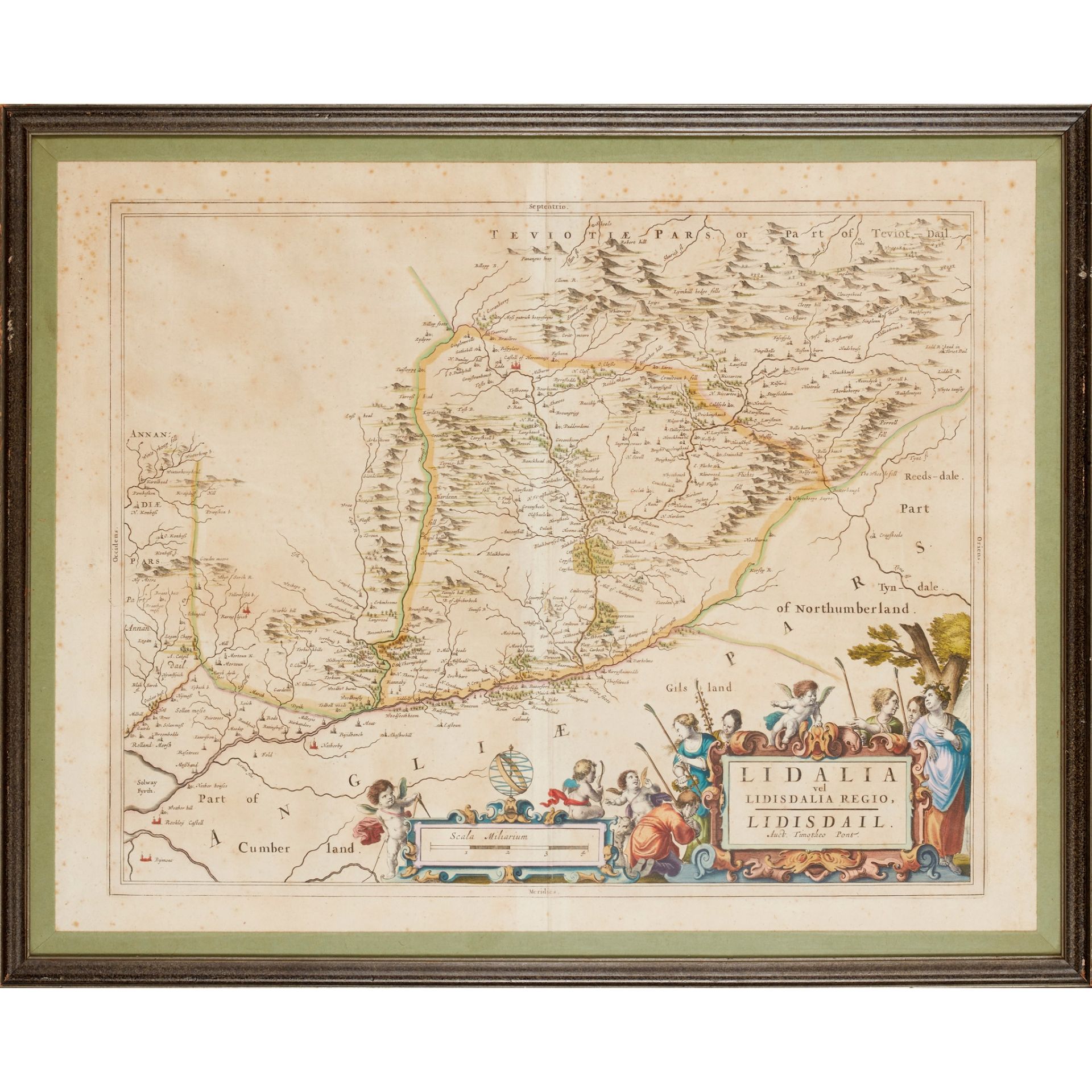 Blaeu, Jan 8 framed and glazed Scottish maps, 17th century - Bild 3 aus 9