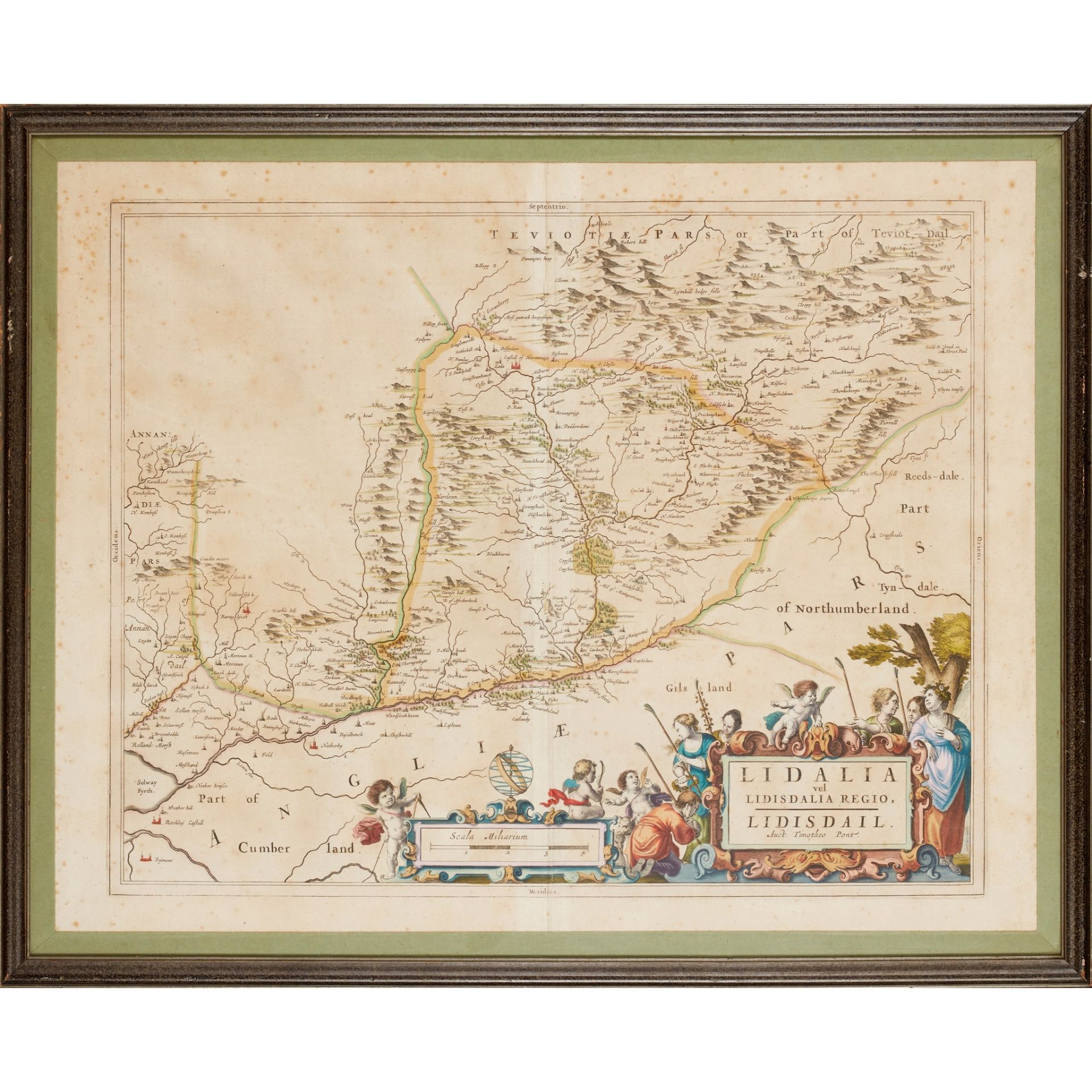 Blaeu, Jan 8 framed and glazed Scottish maps, 17th century - Image 3 of 9