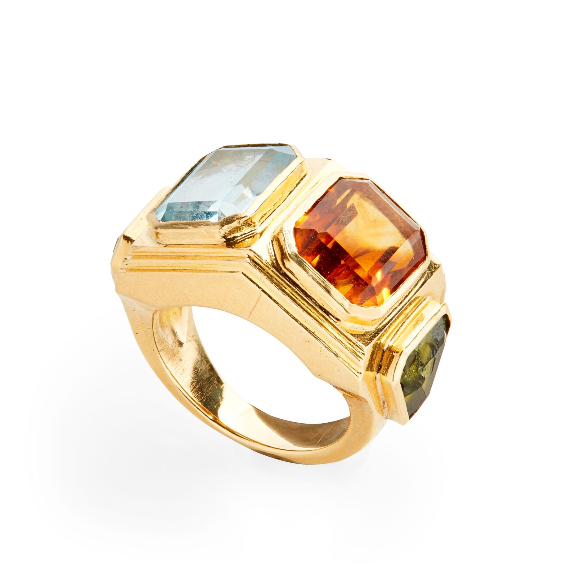 A multi-gem set ring, Badou
