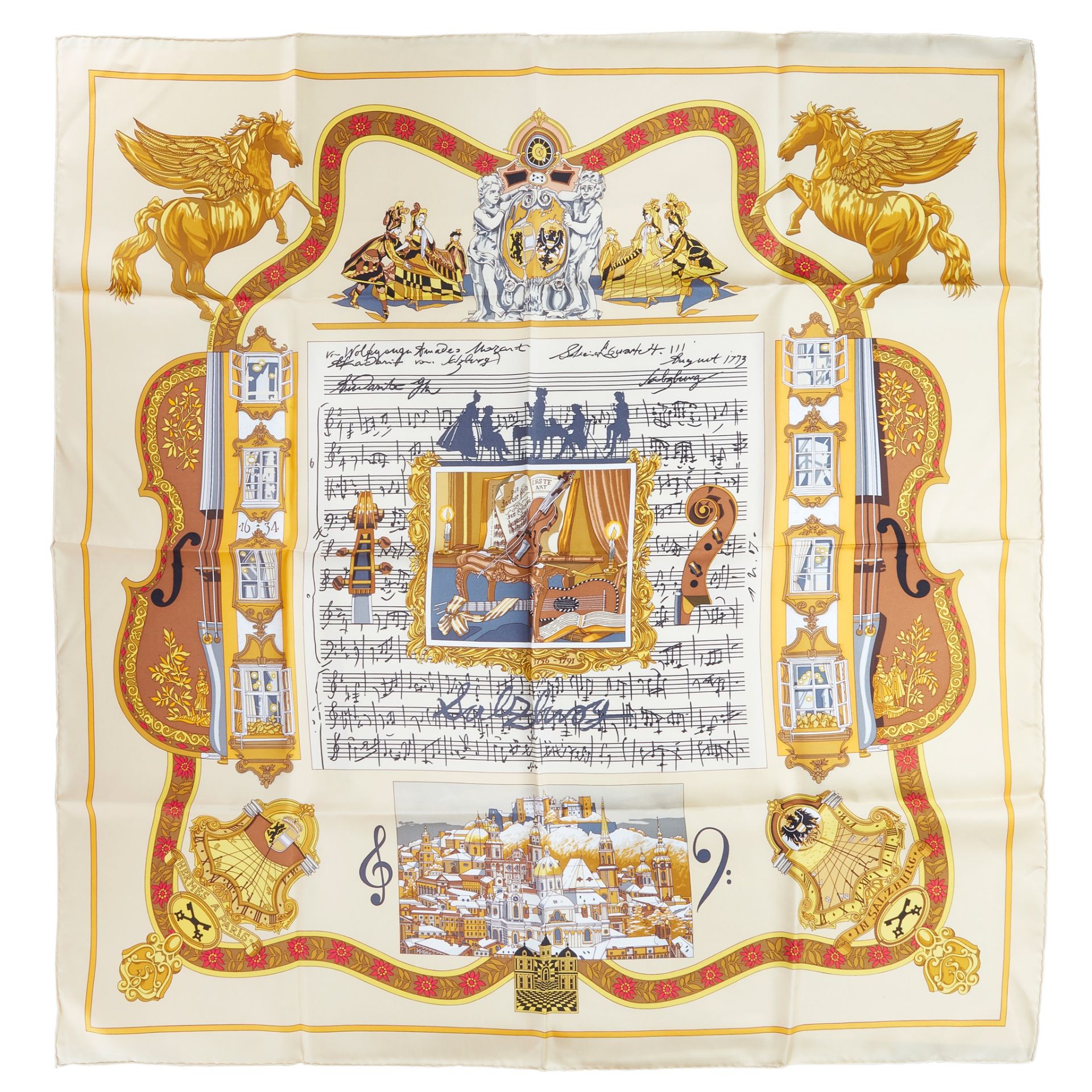 A silk scarf, Hermès