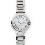 Cartier: a gentleman's stainless steel wrist watch